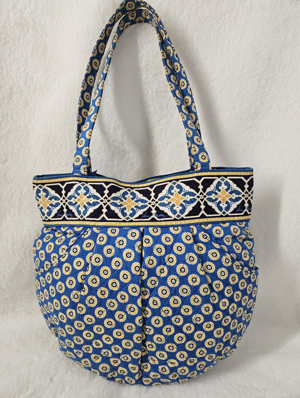 Vera Bradley Retired Riviera Blue Tote Bag